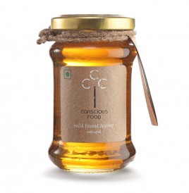 Conscious Food Wild Forest Honey Natural  Glass Jar  200 grams